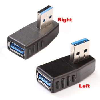 

High Speed 90 degree USB 3.0 A male to female Left or right angled adapter USB 3.0 AM/AF Connector for laptop/PC