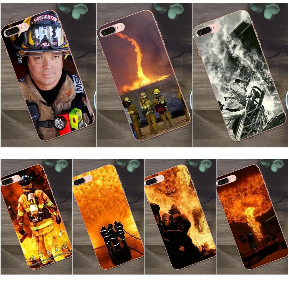 Bixedx Coque Shell для Apple iPhone 4 4S 5 5C SE 6 6S 7 8 Plus X Galaxy A3 A5 J1 J2 J3 J5 J7 2017 Emt Fireman Fire Rescue|Бамперы| |
