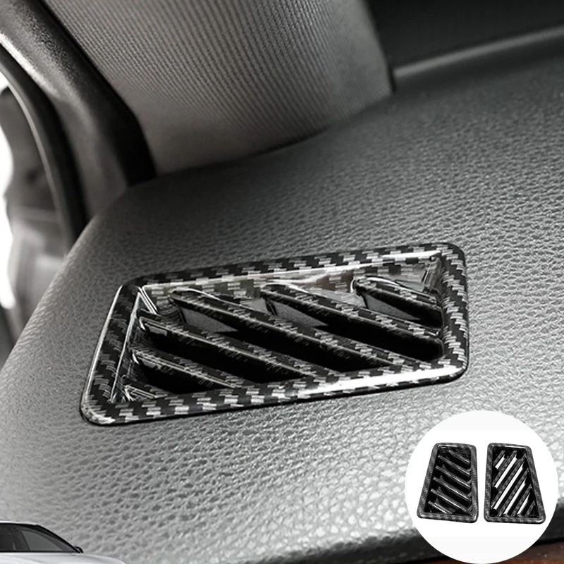 

Carbon Fiber Style Car Interior Air Conditioner Outlet Panel Frame Cover Trim For Toyota Avalon XX50 2019
