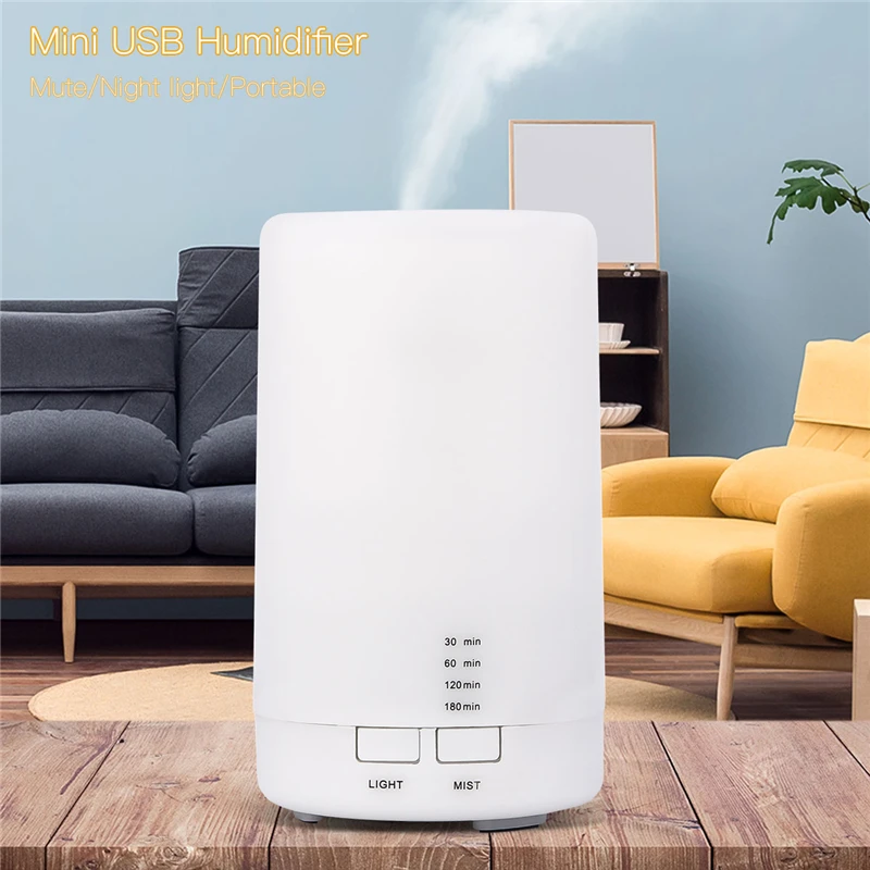 

USB Charging Air Ultrasonic Humidifier 7 Color Lights Electric Aromatherapy Essential Oil Aroma Diffuser For Home Office Bedroom