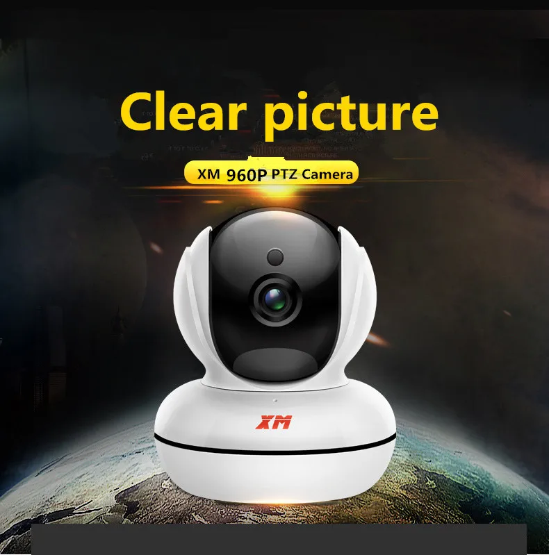 

XM Panoramic IP Camera 960P HD motion detection infrared night vision two -way voice home camera