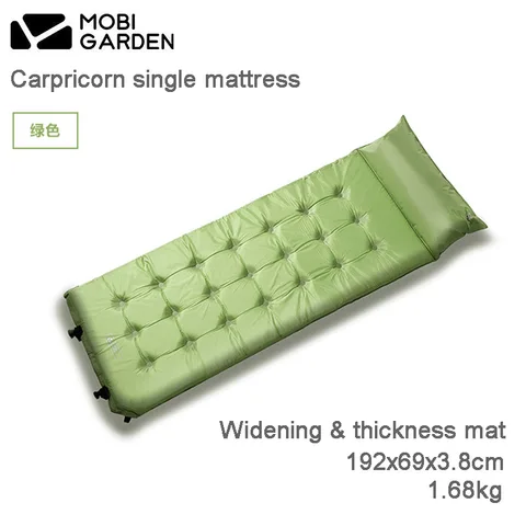 Largo e Mais Colchão de Almofada Auto-inflável com Travesseiro Mobi Jardim Carpricorn Único Mais Grosso 192x69x3.8cm Retângulo Impermeável