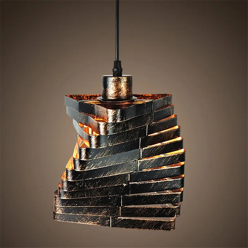

Creative Industrial Pendant Light Vintage Loft Iron Art Ladder Lamp Distortion Restaurant Bar Cafe Bedroom Personality Decor