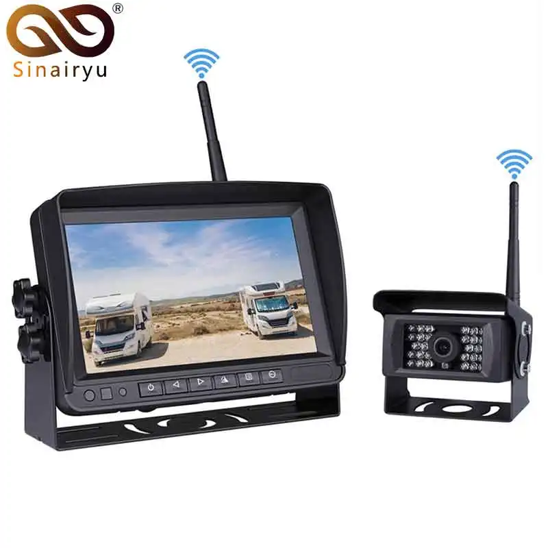 2018 Update Digital Wireless Backup font b Camera b font and Monitor Kit For Truck Trailer