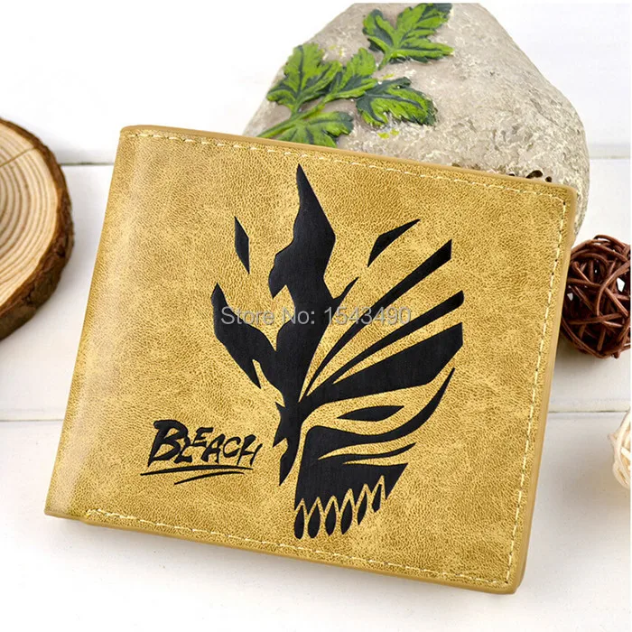 Bleach Kurosaki Ichigo mask wallets anime gifts for men thin leather