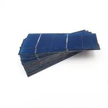 Panel Solar fotovoltaico, placa de células solares de silicio policristalino, bricolaje, 78x26mm, 0,5 V, 0,37 W, 50 Uds.