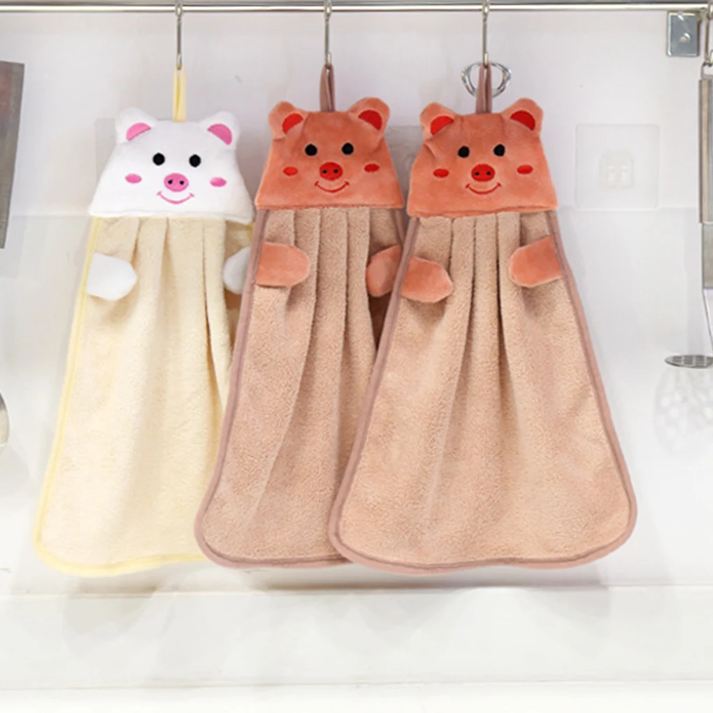 Милые Животные полотенце для рук Дети поглотитель из микроволокна сухая рука полотенце для кухни и ванной Мягкие плюшевые салфетки