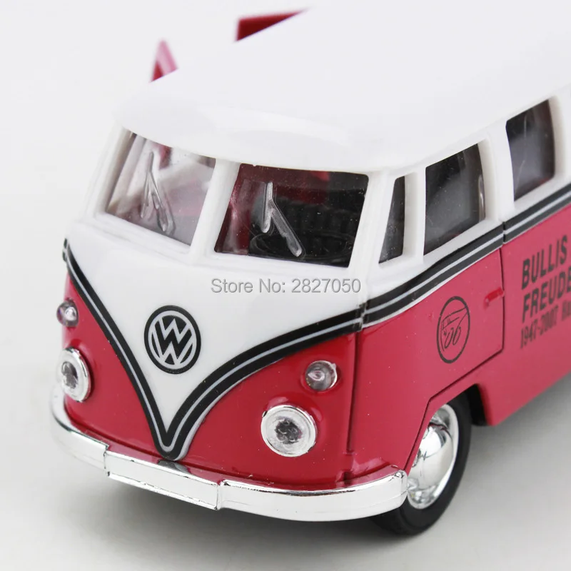 1:36 сплав VW классический мини кампус автобус игрушки kawaii литья под давлением модель игрушечные машинки для детей Рождественский подарок цельный