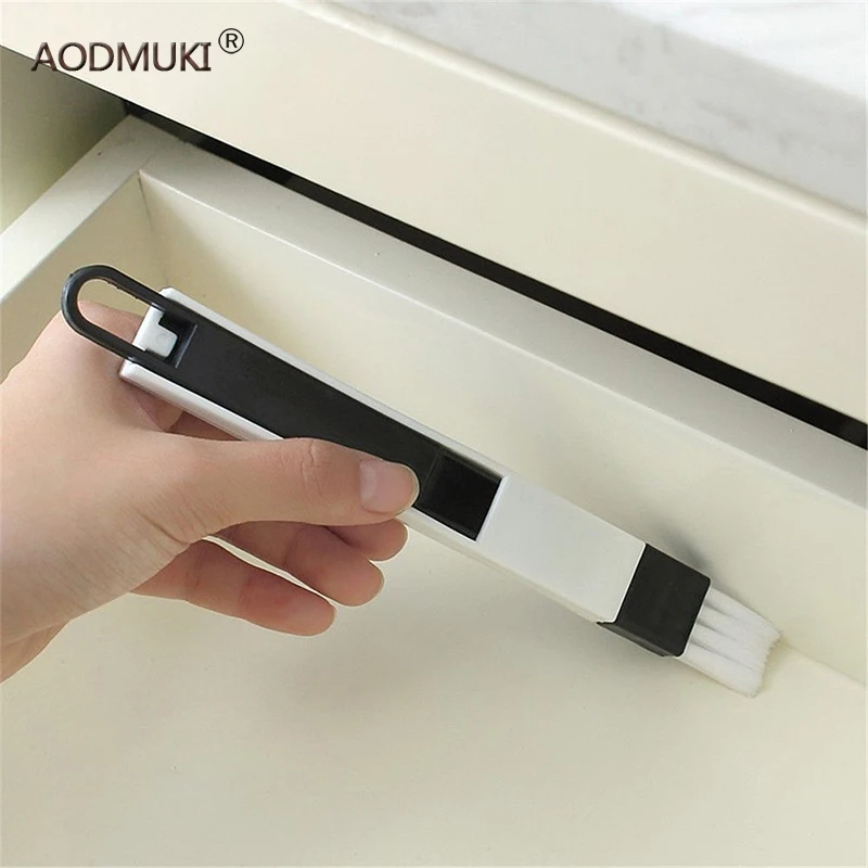 

AODMUKI Multifunction Computer Window Cleaning Brush Window Groove Keyboard Nook Cranny Dust Shovel Window Track Cleaner