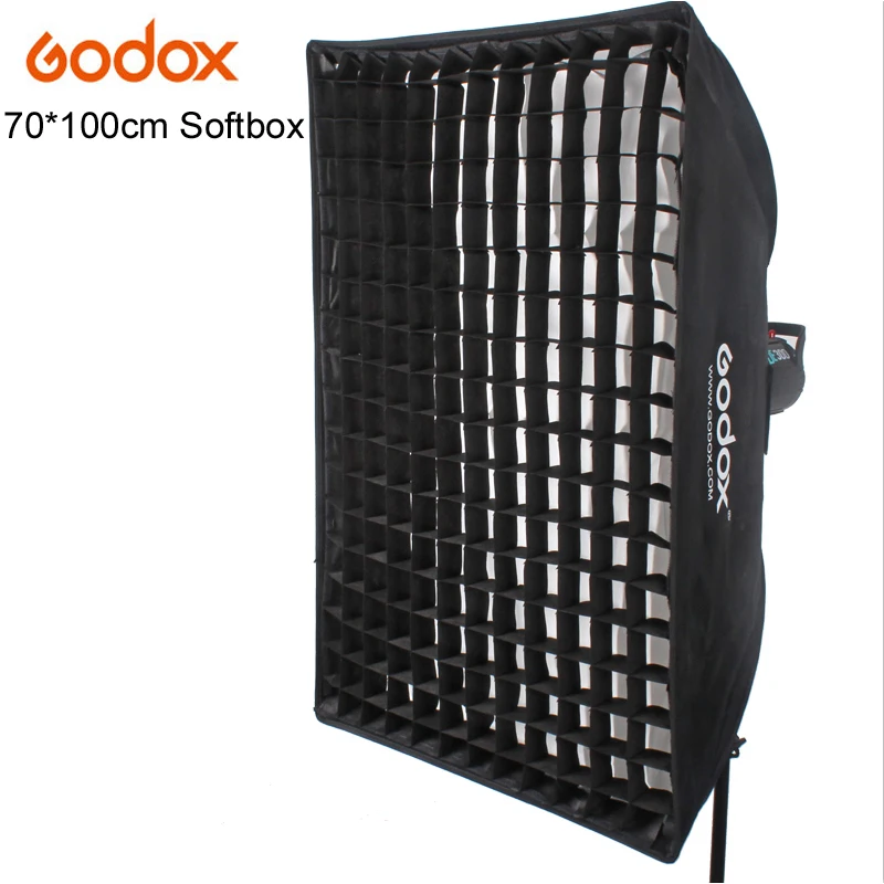 Godox 70 см* 100 см Speedlite студия стробоскоп вспышка фото отражательный софтбокс мягкий коробчатый диффузор с сеткой для фотосъемки свет
