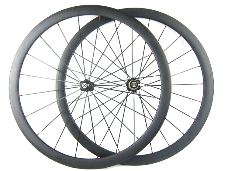Full Carbon Fiber Bike Wheels 23mm Width 38mm Clincher Road Wheelset