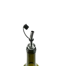 1 шт. бутылка из нержавеющей стали Носик Pourer/рот с пробкой колба сухое красное Вино горшок бутылка пробковая пробка оливковый Pourer Диспенсер черный