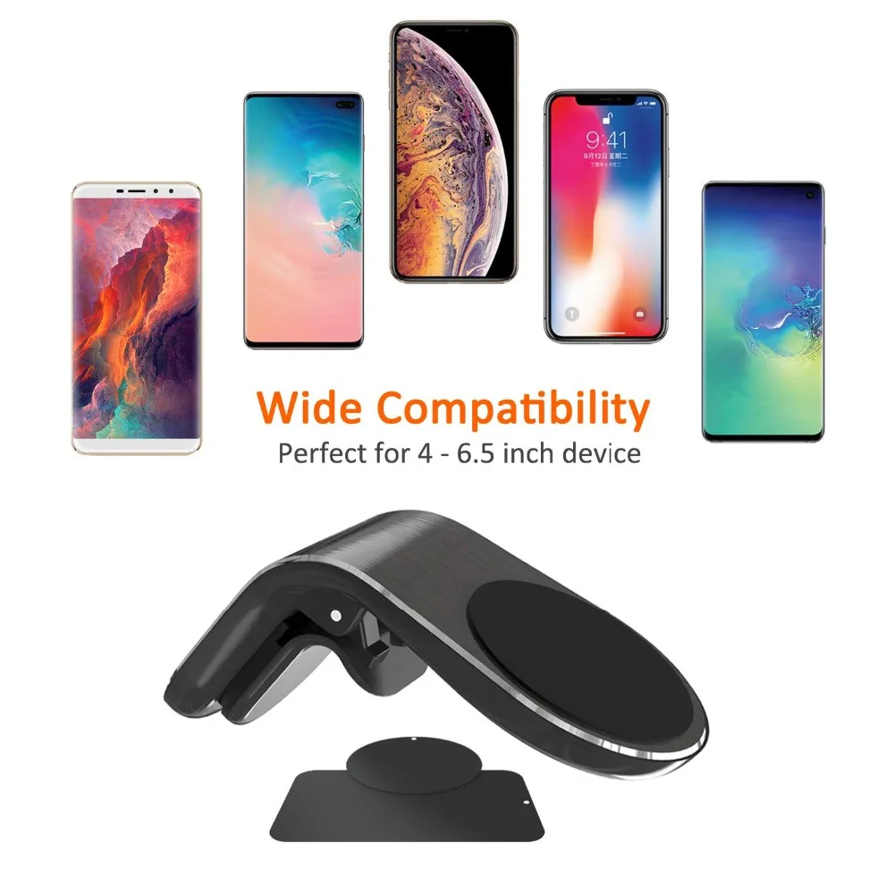Универсальный автомобильный держатель для телефона для iPhone X, XS, MAX, 7, samsung, Xiaomi, huawei, в автомобиле, держатель на вентиляционное отверстие, Магнитная подставка для мобильного телефона