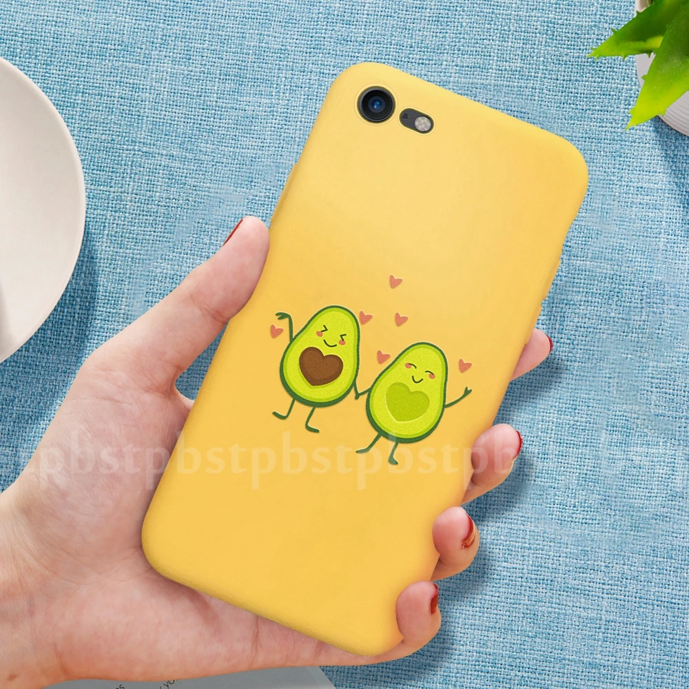 

Soft TPU Avocado Pattern Phone Case For iPhone X 10 XS Max XR 7 8 Plus Cartoon Avocado Silicone Cover For iPhone X 8 7 6 6S Plus