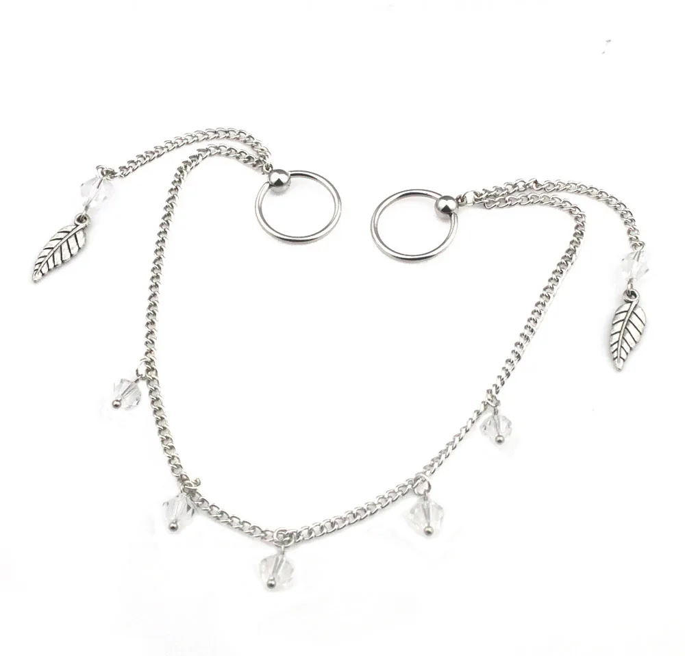 BN0237 10PCS Free Shipping latest stainless steel slave nipple jewelry