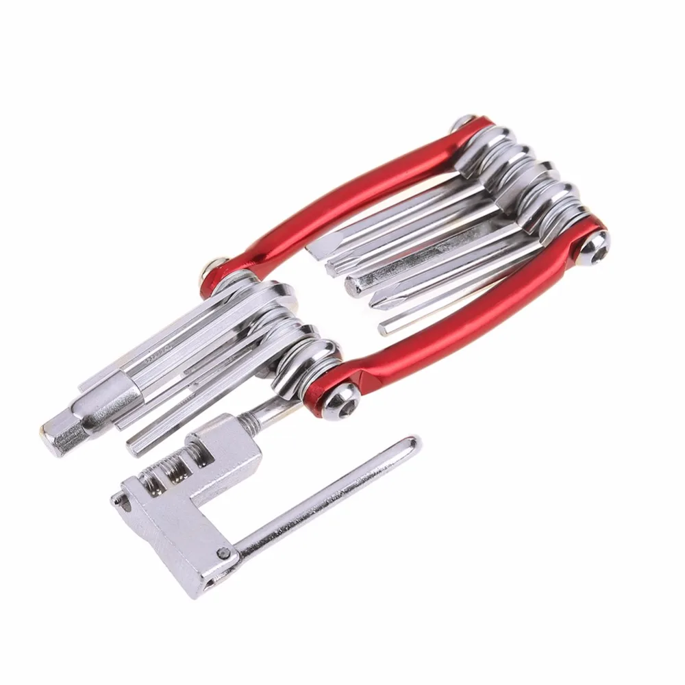 

11 in 1 Bicycle Repaire Tool Set Bike Wrench Screwdriver Chain Carbon Steel Bike Multifunction Tools Kit Parts Accessories