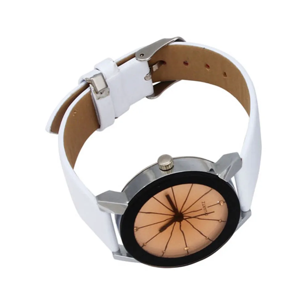 Модные мужские и женские часы для влюбленных Роскошные повседневные часы из искусственной кожи аналоговые кварцевые часы relojes mujer Kol Saati