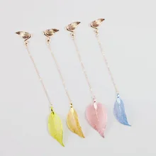 1 шт. оригинальные Канцтовары синие фрукты LG-40919 листья-Закладки брелок Закладка