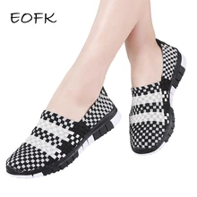 EOFK/Женская обувь на плоской подошве; Разноцветные женские лоферы ручной работы; женская обувь на плоской подошве; мягкая повседневная женская обувь