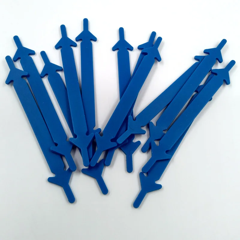 Suit 1-50 Sets Men Solid Dark Blue Arrow-shaped Creative Flexible Silicone Lazy Creative No Tie Shoelaces Elastic Silicone Laces