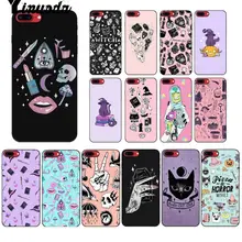 Yinuoda девчачий пастельный ведьма Готический DIY окрашенный красивый чехол для телефона для Apple iPhone 8 7 6 6S Plus X XS MAX 5 5S SE XR Чехол для мобильного телефона