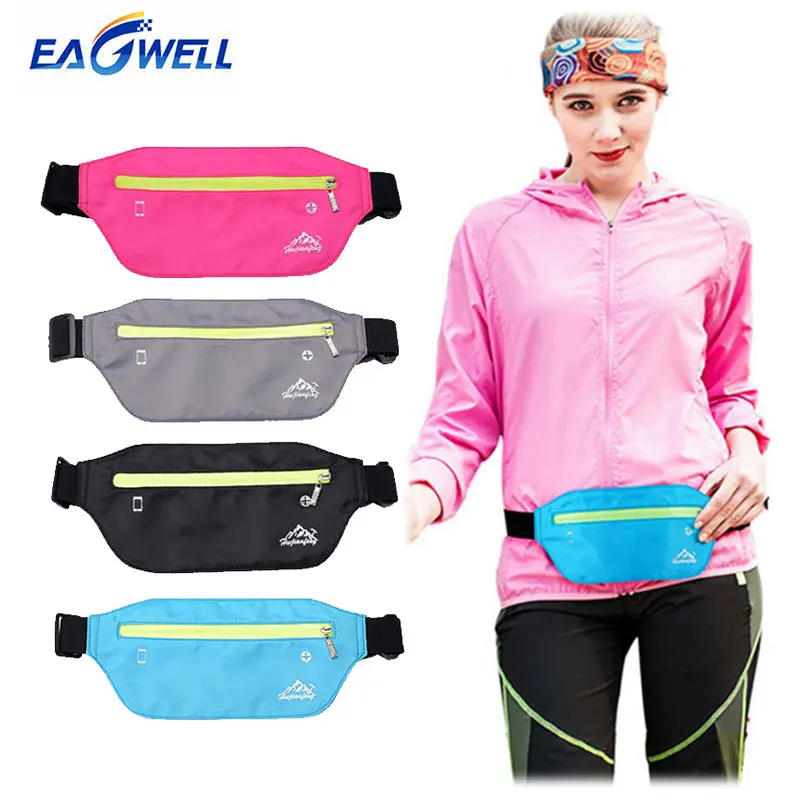 

Eagwell Sport Running Waist Bag Phone Pouch Case Waterproof Gym Fitness Belt Bag Pocket Universal for 4-6.5 inch Smartphones