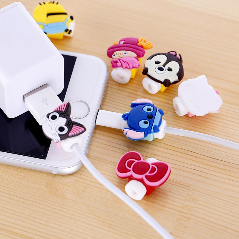 

Dropshipping Travel accessories Cute Animals Cable Winder Earphone Protector USB Line Phone Holder Accessory Packing Organizers