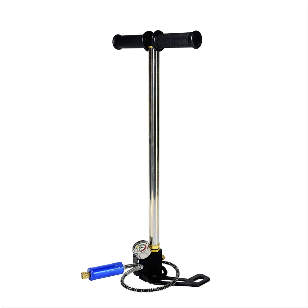 

High Pressure PCP Pump Four Stage Hand Operated Air Pump 30mpa 4500psi HPA Tank Hunting Car Bicycle Air Refilling