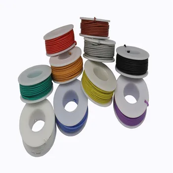

10 meters 30 AWG Flexible Stranded Silicone Wire RC Cable 11/0.08TS Outer Diameter 0.8mm 10 colors to DIYElectronic Wire