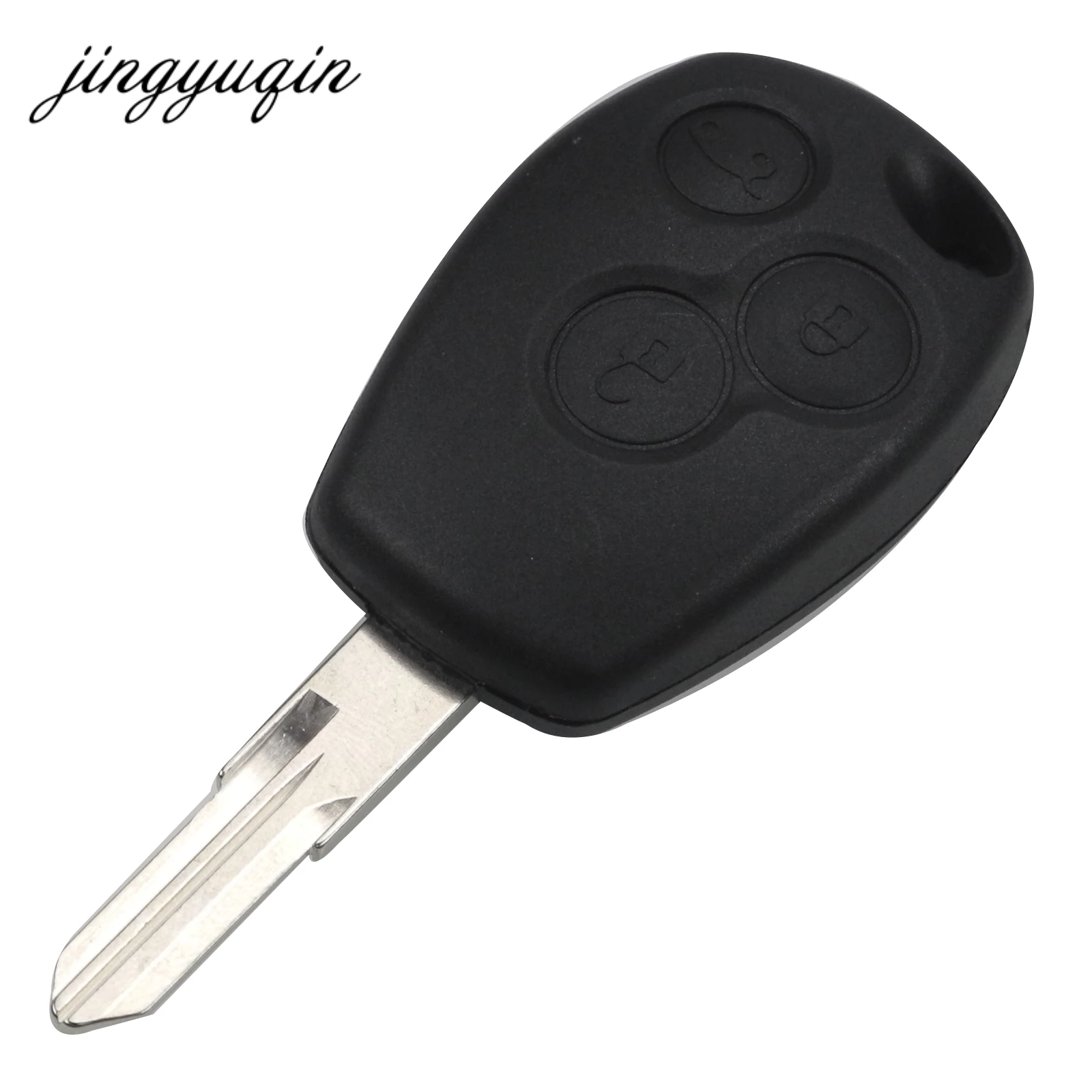 

jingyuqin 50pcs/lot VAC102 Blade Car Key Covers Uncut Blade for Renault 3 Buttons Duster Logan Fluence Clio Replacement