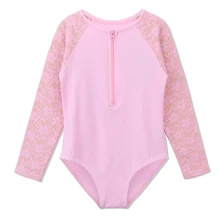 BAOHULU размер Pink розовый хлопок подростков гимнастика боди с длинным рукавом девушки балетное представление костюм Детская Одежда для танцев на молнии