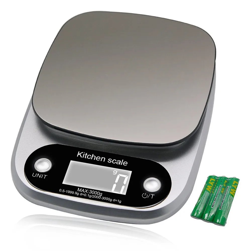 Digital Kitchen Scale 0.1g 3kg Small Food Scale Gram Electronic Scale  Kitchen Weighing Scale With Multifunction For Food Cooking