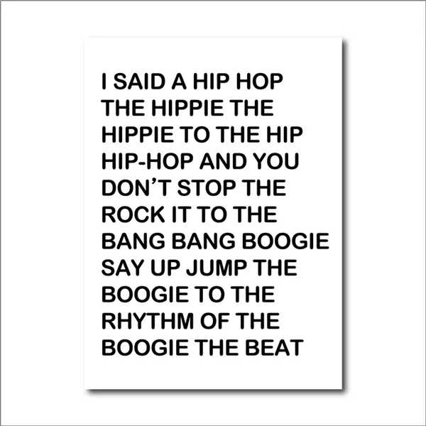 I Said A Hip Hop Sugarhill Gang Poster Rapper S Delight Lyrics
