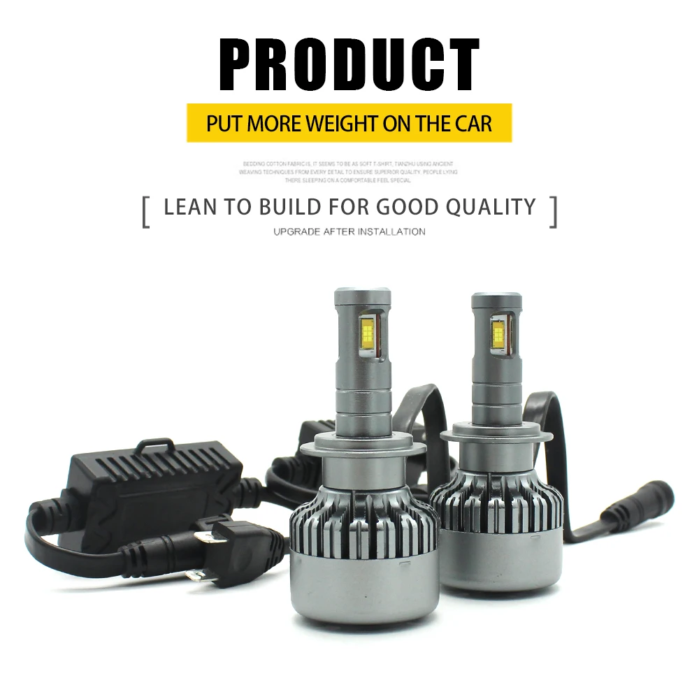 

Modifygt V10 H7 led H4 led H8/H9/H11 100W 12V 6000K car led light Headlight auto canbus led light car accessories