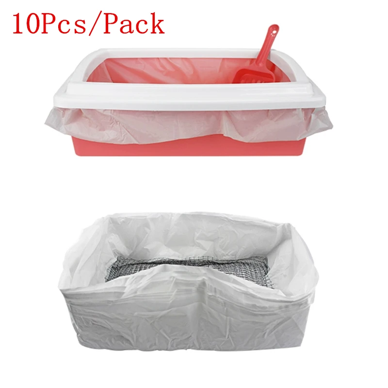 

10Pcs/Lot Reusable Pet Scoop Liners Cat Feces Filter Kitten Litter Tray Liners Elastic Kitten Hygienic Litter Box Liners-M35