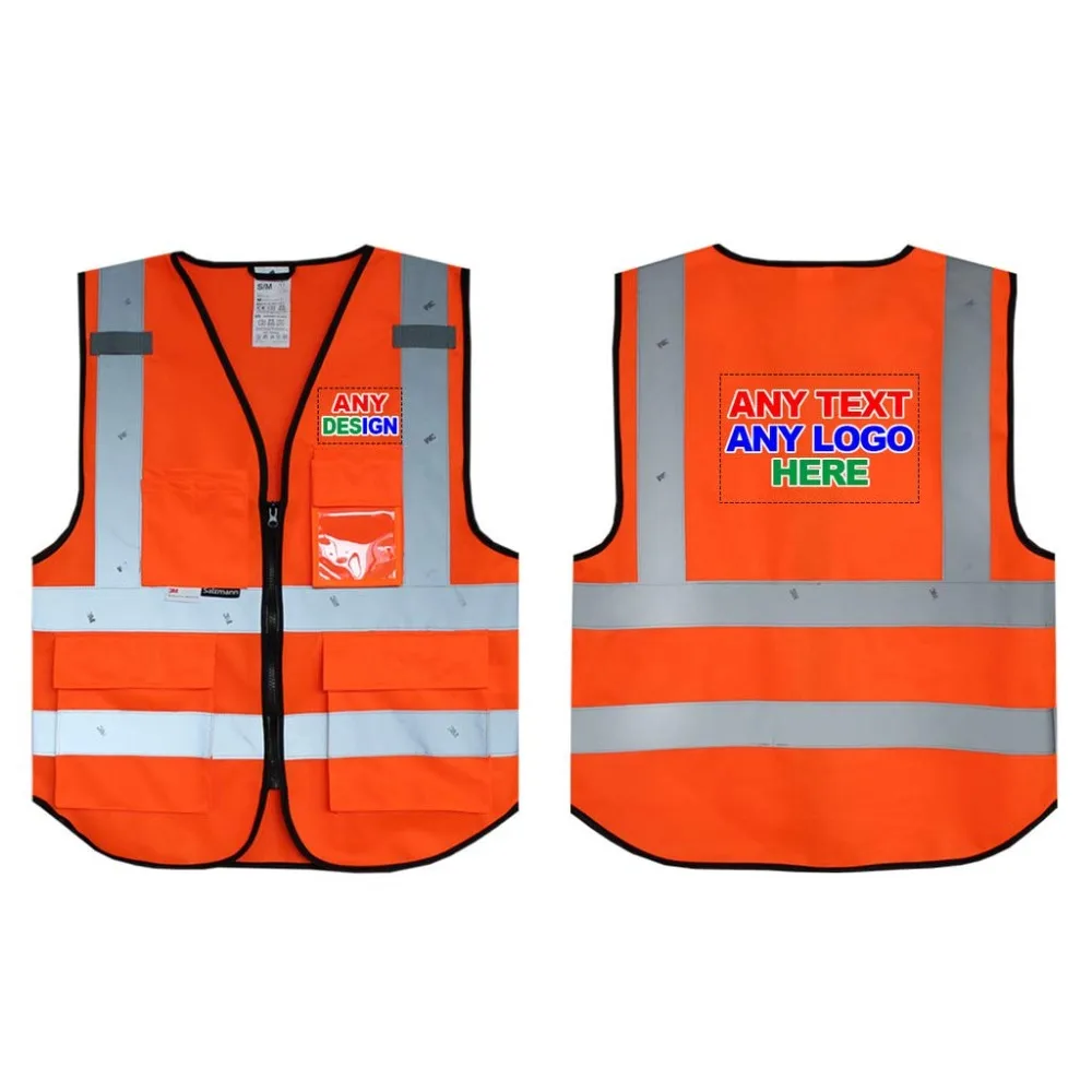 

Personalised Salzmann 3M Multi-Pocket Working Vest with Full-Color Custom Imprint
