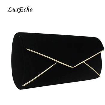

LuxEcho New Arrival party Flannelette drill pure color lady dinner bag bridal dress bag fashionable shoulder bag lady handbag