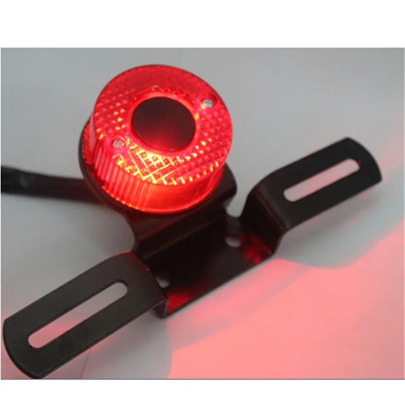 

retro round License Plate Lamp Motorbike tail light for Harley softail sportster prince cruise Motorcycles rear Brake Tail light