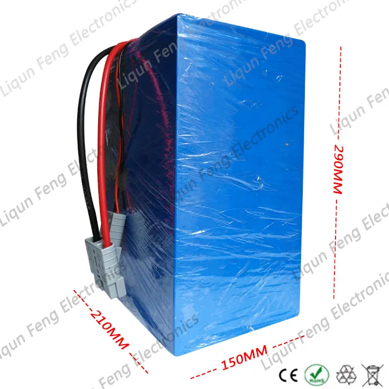 Top 48V 1000W 1500W 2000W 3000W Electric Scooter Lithium Battery 48V 50AH Electric Bike Battery 48V 50AH Lithium ion Battery Pack 2