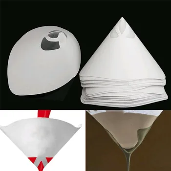 

New 230pcs Car Nylon Conical Paper 100 Mesh Paint Strainer Filter Purifying Cup