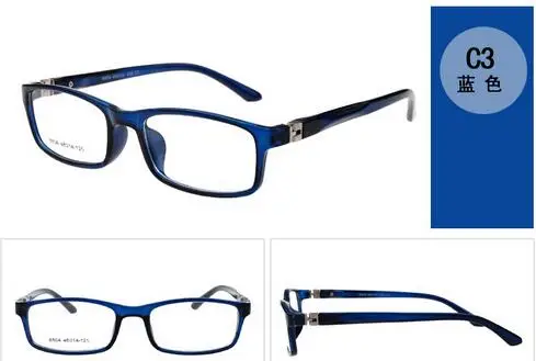 Оптические очки, оправа для детей, для мальчиков и девочек, близорукость, оправа для очков с линзами 0 градусов, простые зеркальные очки для детей, унисекс, 8804 - Цвет оправы: c03 Clear Blue