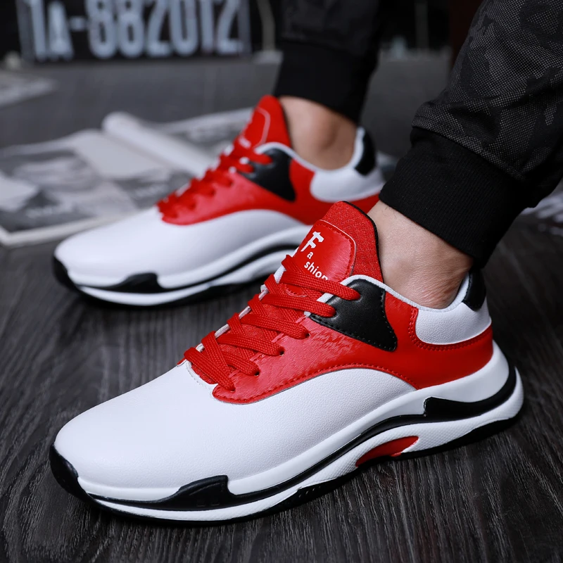 

HEINRICH 2019 Casual Shoes Men Fashion Sneakers Spring/Autumn Shoes Leather Men Buty Sportowe Men Footwear Sneakers Homens