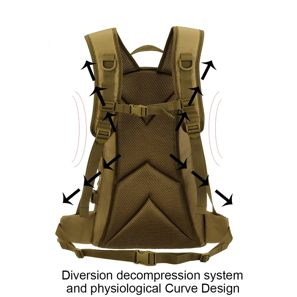 Usb зарядка военный 25л Рюкзак Molle армейский тактический рюкзак Открытый треккинг Кемпинг Пешие прогулки камуфляжная Сумка велосипедная сумка