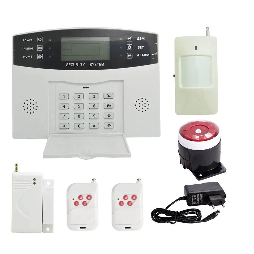 99 беспроводных и 4 проводных зон GSM сигнализация домашняя охранная сигнализация 433 МГц Охранная Сигнализация Противоугонная PIR дверной датчик стробоскоп сирена - Цвет: plastic remote