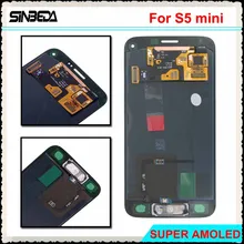 Купить онлайн Sinbeda Super AMOLED для Samsung Galaxy S5 мини G800 G800F ЖК-дисплей Экран Дисплей + Сенсорный экран планшета Панель сборки с кнопкой