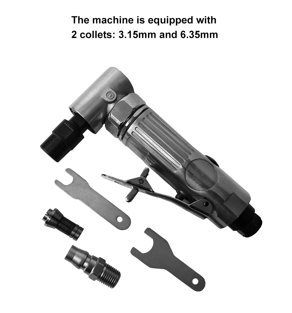 1/" Пневматическая угловая шлифовальная машина 90 градусов пневматическая шлифовальная машина отрезной полировщик мельница гравировальный Набор инструментов с гаечным ключом