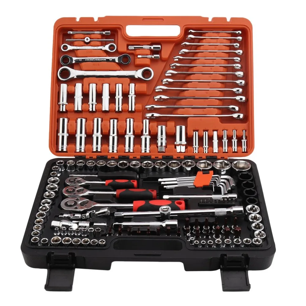 

150Pcs/Set Home Repair Hand Tool Professional Precision Screwdriver Wrench Ratchet Socket Set Car Bike Repair Tool G-10001
