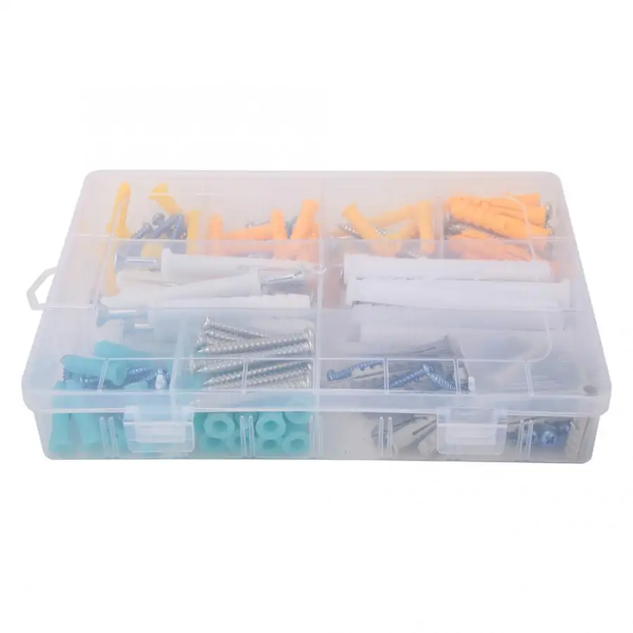 

200Pcs Stainless Steel Self-tapping Screw Expansion Tube Sleeve Assortment Set Kit Stainless Steel + Plastic