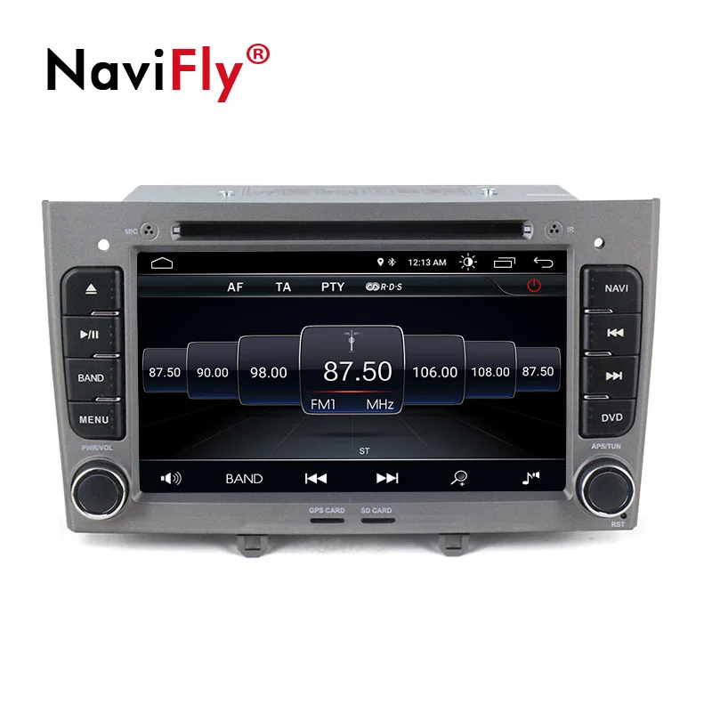 

Wholesale!Navifly android 8.1 system car radio player for Peugeot 308 408 with wifi BT FM gps Navigation DVD free shipping