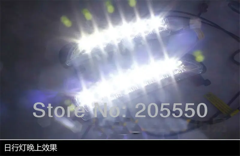

Free shipping! 2pcs Daytime Running Lights Auto led DRL daytime running lights Car LED Fit For FROD EDGE